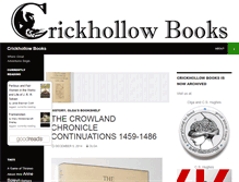 Tablet Screenshot of crickhollowbooks.com.au